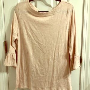 Easy breezy ruffle sleeve T